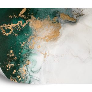 Papier Peint Marble Ink Abstract Art From Exquisite Original Painting For Abstract Background . Painting Was Painted Pattern Of Ombre Alcohol Ink . – Image 2