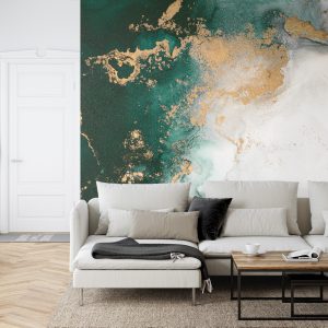 Papier Peint Marble Ink Abstract Art From Exquisite Original Painting For Abstract Background . Painting Was Painted Pattern Of Ombre Alcohol Ink . – Image 6