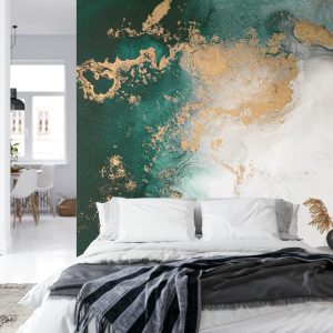 Papier Peint Marble Ink Abstract Art From Exquisite Original Painting For Abstract Background . Painting Was Painted Pattern Of Ombre Alcohol Ink . – Image 8