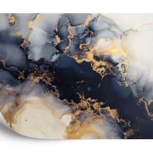 Papier Peint Marble Ink Abstract Art From Exquisite Original Painting For Abstract Background . Painting Was Painted Pattern Of Ombre Alcohol Ink . – Image 2