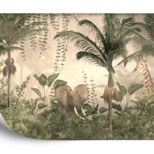 Papier Peint Tropical Trees And Leaves For Digital Printing Wallpaper, Custom Design Wallpaper - 3D – Image 2