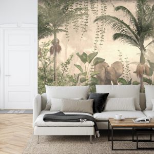 Papier Peint Tropical Trees And Leaves For Digital Printing Wallpaper, Custom Design Wallpaper - 3D – Image 6