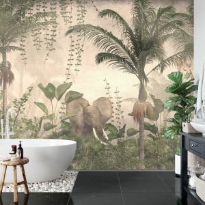 Papier Peint Tropical Trees And Leaves For Digital Printing Wallpaper, Custom Design Wallpaper - 3D – Image 5