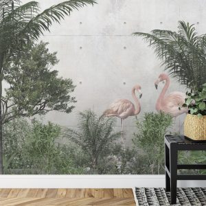 Papier Peint Tropical Trees And Leaves For Digital Printing Wallpaper, Custom Design Wallpaper - 3D – Image 7