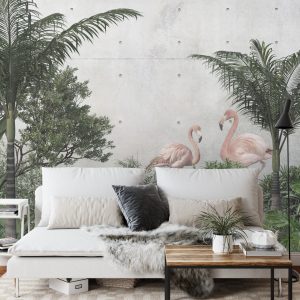 Papier Peint Tropical Trees And Leaves For Digital Printing Wallpaper, Custom Design Wallpaper - 3D – Image 3