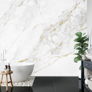 Papier Peint White Gold Marble Texture Pattern Background With High Resolution Design For Cover Book Or Brochure, Poster, Wallpaper Background Or Realistic Business – Image 5