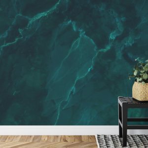 Papier Peint Dark Green Marble Texture Background With High Resolution, Top View Of Natural Tiles Stone In Luxury And Seamless Glitter Pattern. – Image 7