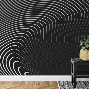 Papier Peint Of The Gray Pattern Of Lines . Eps10. – Image 7