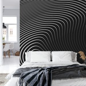 Papier Peint Of The Gray Pattern Of Lines . Eps10. – Image 8