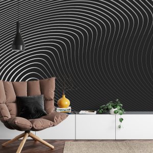 Papier Peint Of The Gray Pattern Of Lines . Eps10. – Image 4