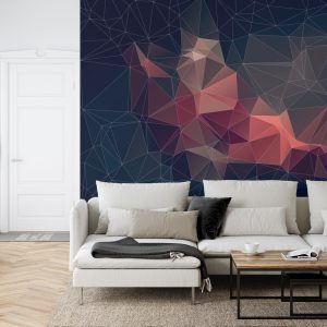 Papier Peint Abstract Retro Colortriangle Background, – Image 6