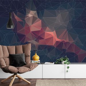 Papier Peint Abstract Retro Colortriangle Background, – Image 4
