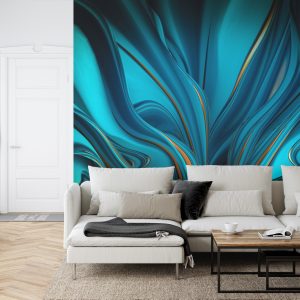 Papier Peint Bright Background With A Volumetric Pattern And Print. 3D , 3D Rendering. – Image 6