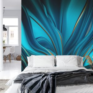 Papier Peint Bright Background With A Volumetric Pattern And Print. 3D , 3D Rendering. – Image 8