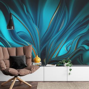 Papier Peint Bright Background With A Volumetric Pattern And Print. 3D , 3D Rendering. – Image 4