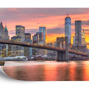 Papier Peint Lower Manhattan Skyline And Brooklyn Bridge – Image 2