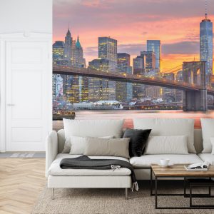 Papier Peint Lower Manhattan Skyline And Brooklyn Bridge – Image 6