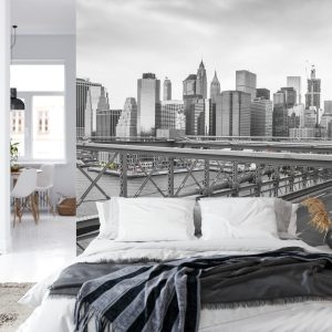 Papier Peint Taxi Crossing Brooklyn Bridge – Image 8