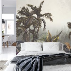 Papier Peint Arbres Tropicaux Et Feuilles Pour Papier Peint À Impression Numérique, Papier Peint Design Personnalisé - 3D – Image 8