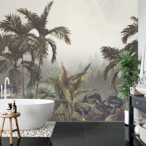 Papier Peint Arbres Tropicaux Et Feuilles Pour Papier Peint À Impression Numérique, Papier Peint Design Personnalisé - 3D – Image 5