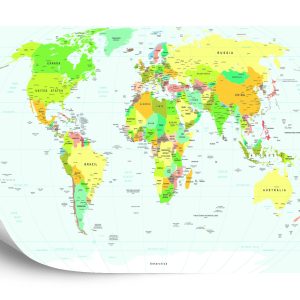 Papier Peint Carte Du Monde – Image 2
