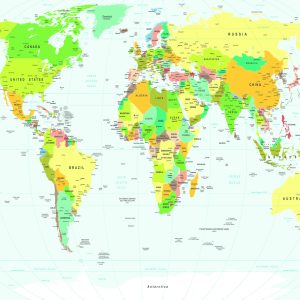 Papier Peint Carte Du Monde – Image 1