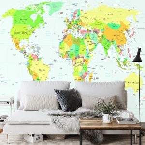Papier Peint Carte Du Monde – Image 3