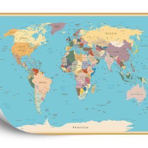 Papier Peint Carte Du Monde – Image 2