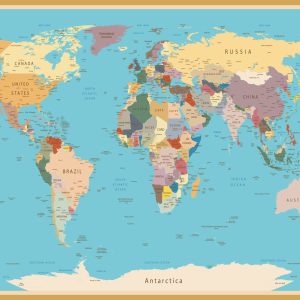 Papier Peint Carte Du Monde – Image 1