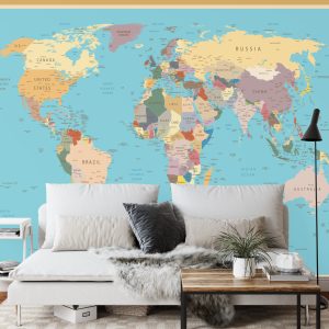 Papier Peint Carte Du Monde – Image 3