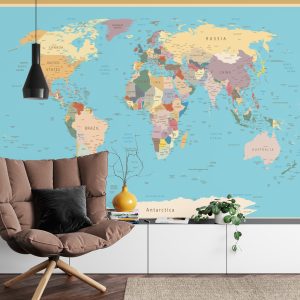 Papier Peint Carte Du Monde – Image 4