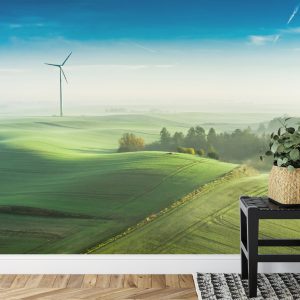 Papier Peint Vue Aérienne D'un Pré Vert 3D – Image 7