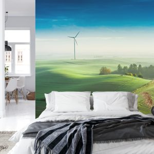 Papier Peint Vue Aérienne D'un Pré Vert 3D – Image 8