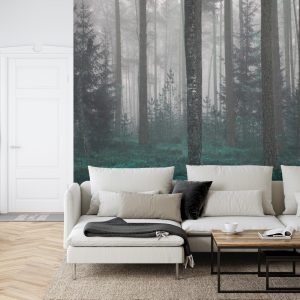 Papier Peint Forêt Dans Le Brouillard – Image 6