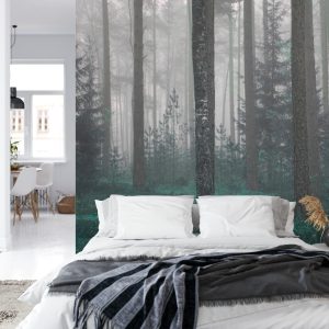 Papier Peint Forêt Dans Le Brouillard – Image 8