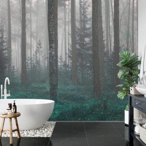 Papier Peint Forêt Dans Le Brouillard – Image 5