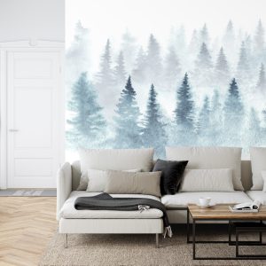 Papier Peint Forêt Dans Le Brouillard – Image 6