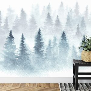 Papier Peint Forêt Dans Le Brouillard – Image 7