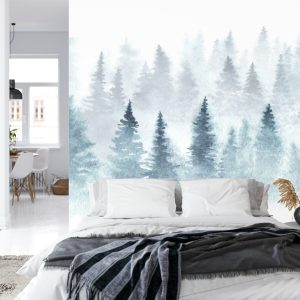 Papier Peint Forêt Dans Le Brouillard – Image 8