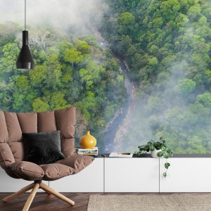 Papier Peint Forêt Dans Le Brouillard – Image 4