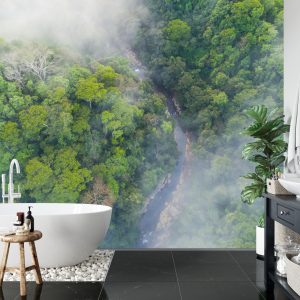 Papier Peint Forêt Dans Le Brouillard – Image 5