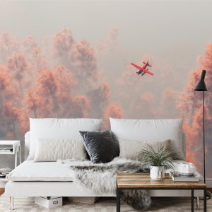 Papier Peint Forêt Dans Le Brouillard – Image 3