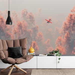 Papier Peint Forêt Dans Le Brouillard – Image 4