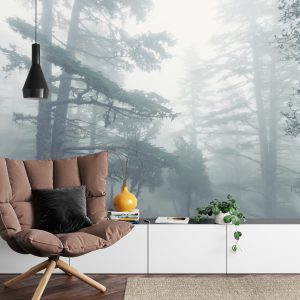 Papier Peint Forêt Dans Le Brouillard – Image 4