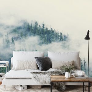 Papier Peint Forêt Dans Le Brouillard – Image 3