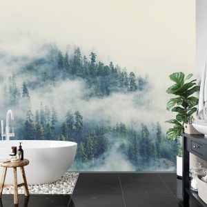 Papier Peint Forêt Dans Le Brouillard – Image 5