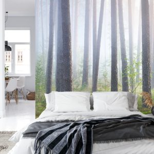 Papier Peint Forêt Dans Le Brouillard – Image 8