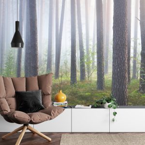 Papier Peint Forêt Dans Le Brouillard – Image 4