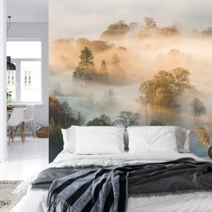 Papier Peint Forêt Dans Le Brouillard – Image 8