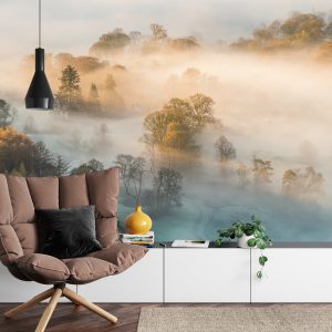 Papier Peint Forêt Dans Le Brouillard – Image 4